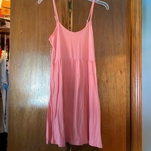 Salmon color summer dress